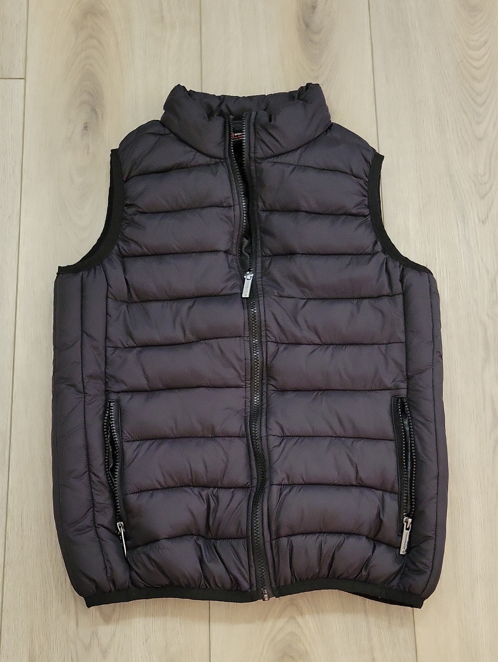 Alpine Swiss Men's Quilted Puffer Vest in Black